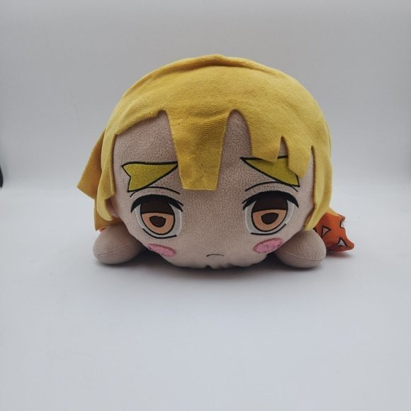 Sega Demon‎ Slayer Kimetsu no Yaiba Zenitsu Agatsuma 15" Plush Yellow Sad Laying - Picture 1 of 8